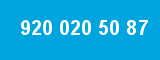 920 020 50 87